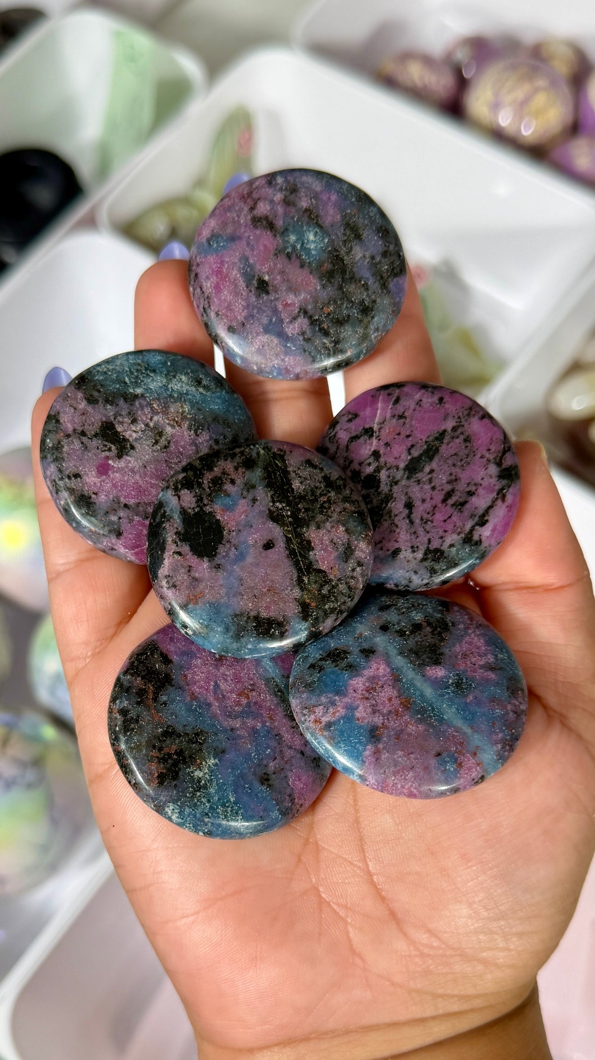 One (1) Ruby in Kyanite Medallion | India | Intuitively Chosen