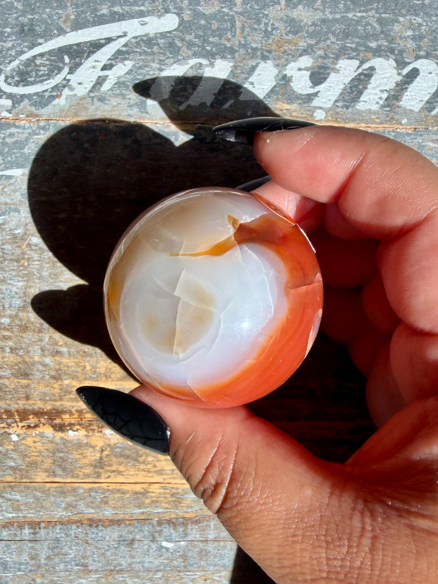 Gorgeous Druzy Carnelian Sphere | Opt 66