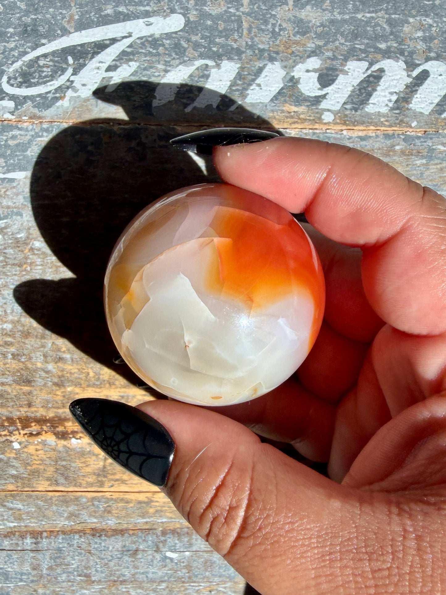 Gorgeous Druzy Carnelian Sphere | Opt 66