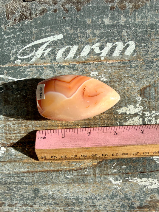 Gorgeous Carnelian + Orca Agate Flame | Opt GG