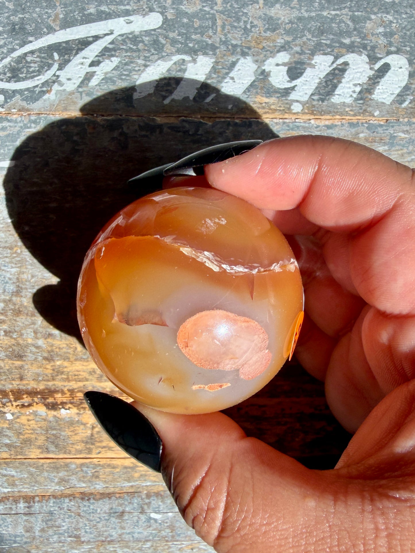 Gorgeous Druzy Carnelian Sphere | Opt 63