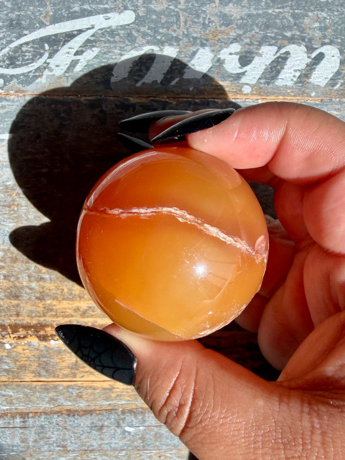 Gorgeous Druzy Carnelian Sphere | Opt 63