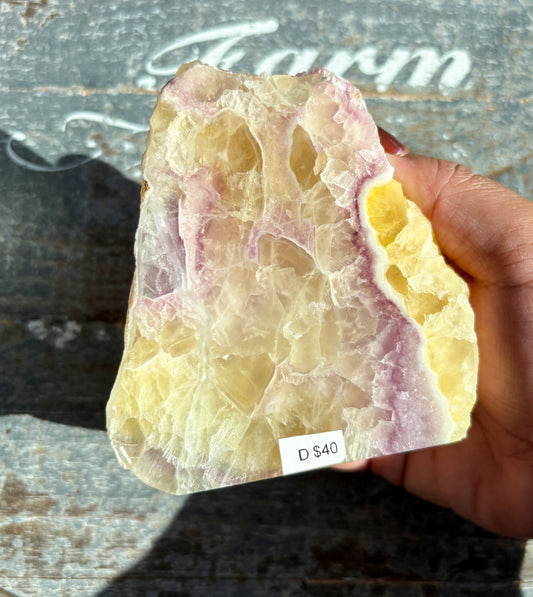 Gorgeous Rainbow Fluorite Slab | Opt D