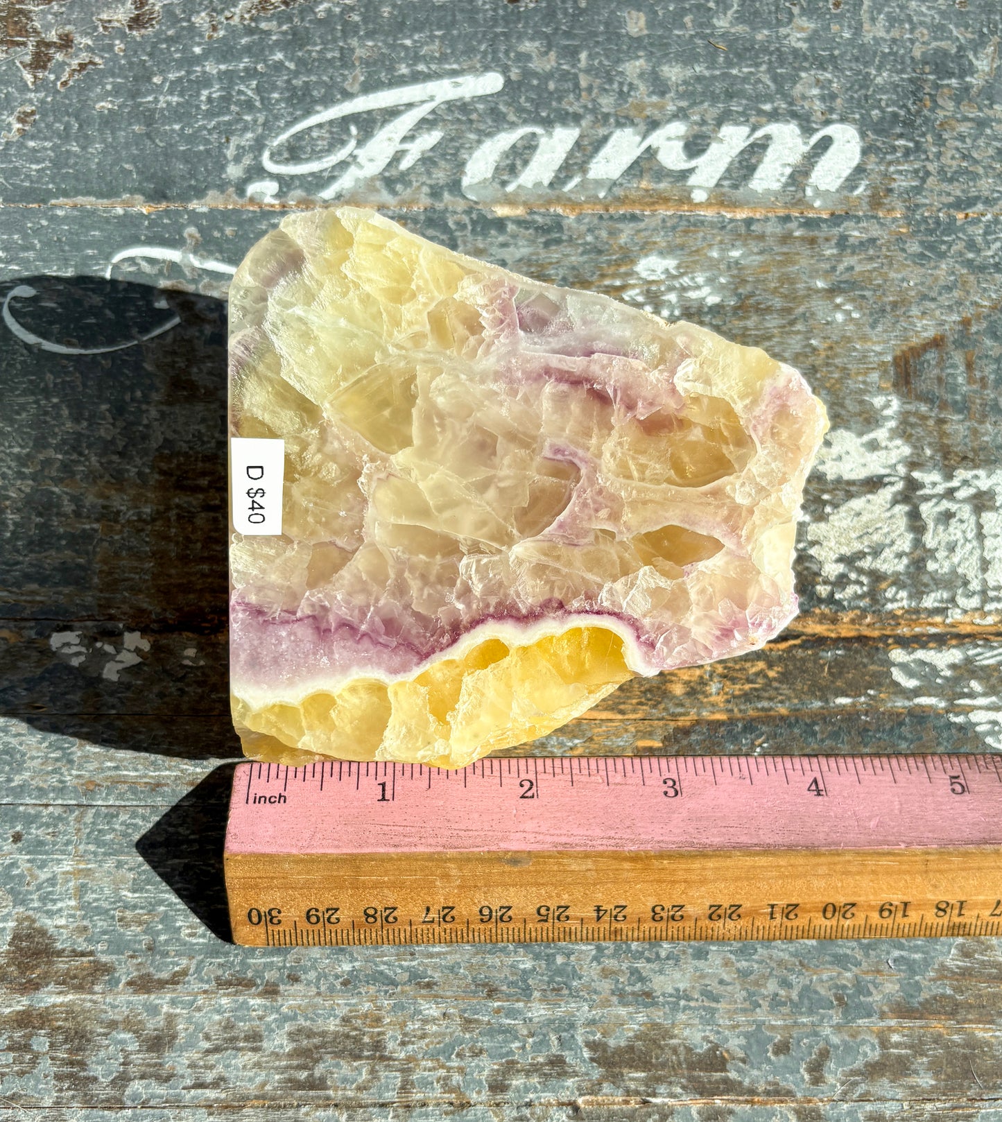 Gorgeous Rainbow Fluorite Slab | Opt D