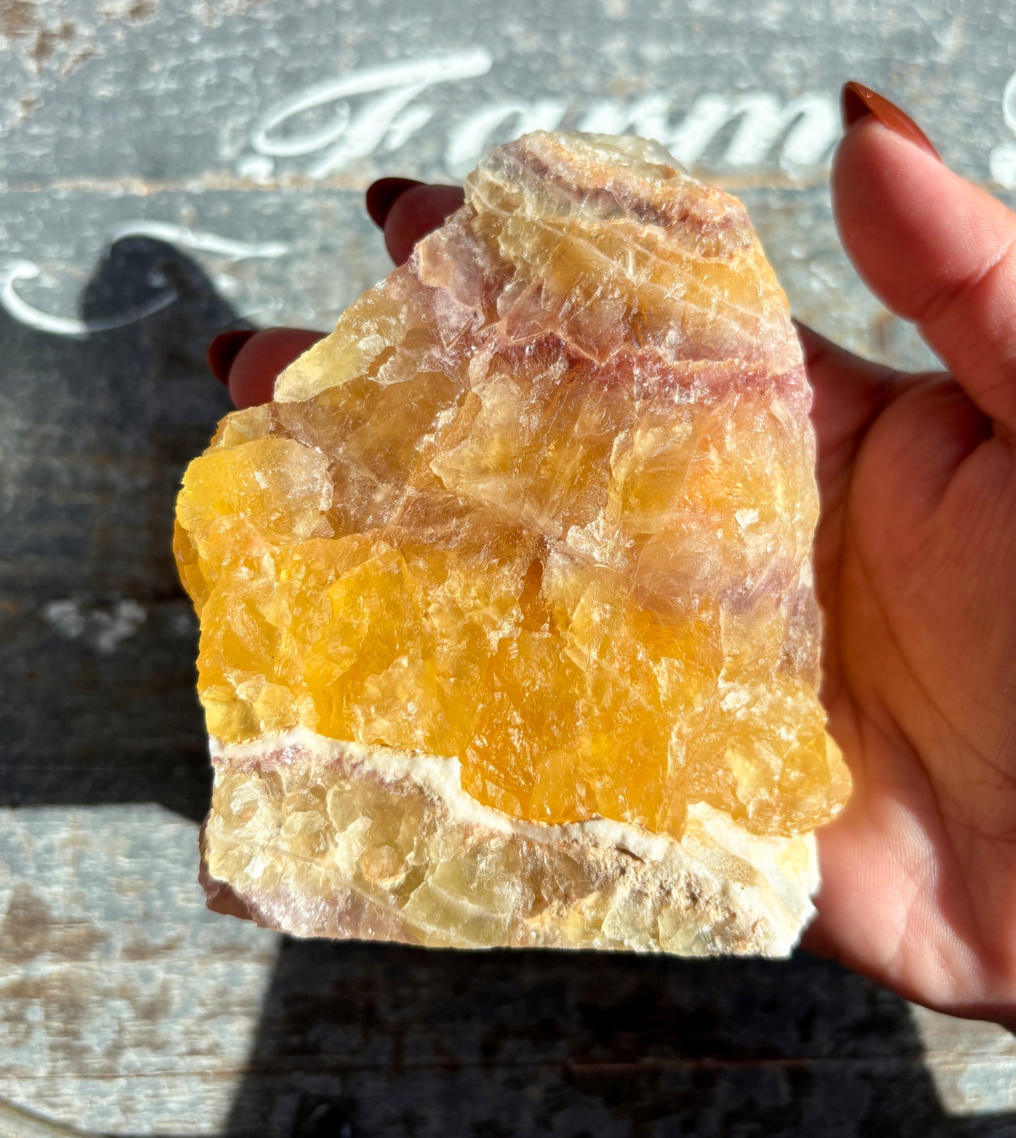 Gorgeous Rainbow Fluorite Slab | Opt A