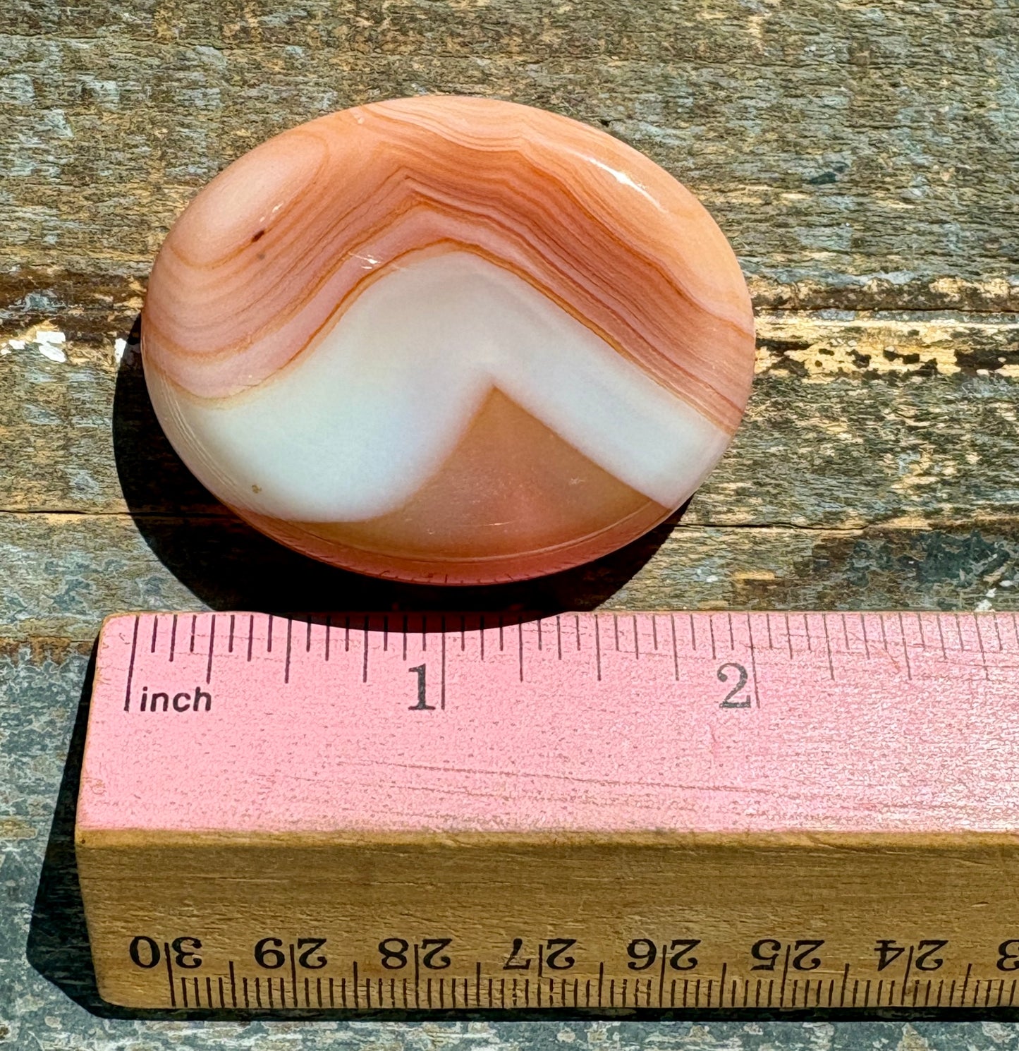 One (1) Gorgeous Banded Carnelian Worry Stones/Flats