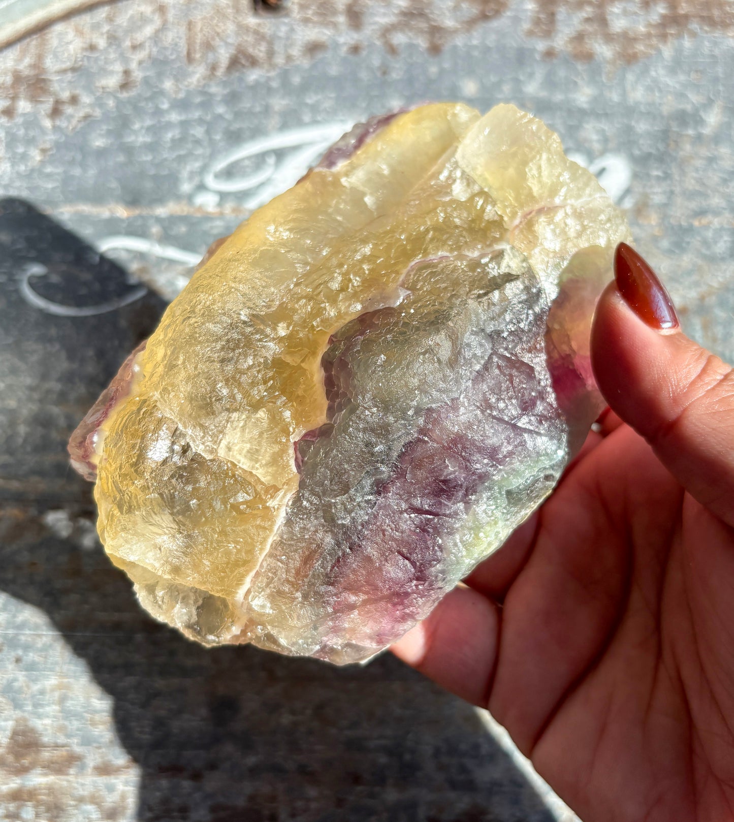 Gorgeous Rainbow Fluorite Slab | Opt C