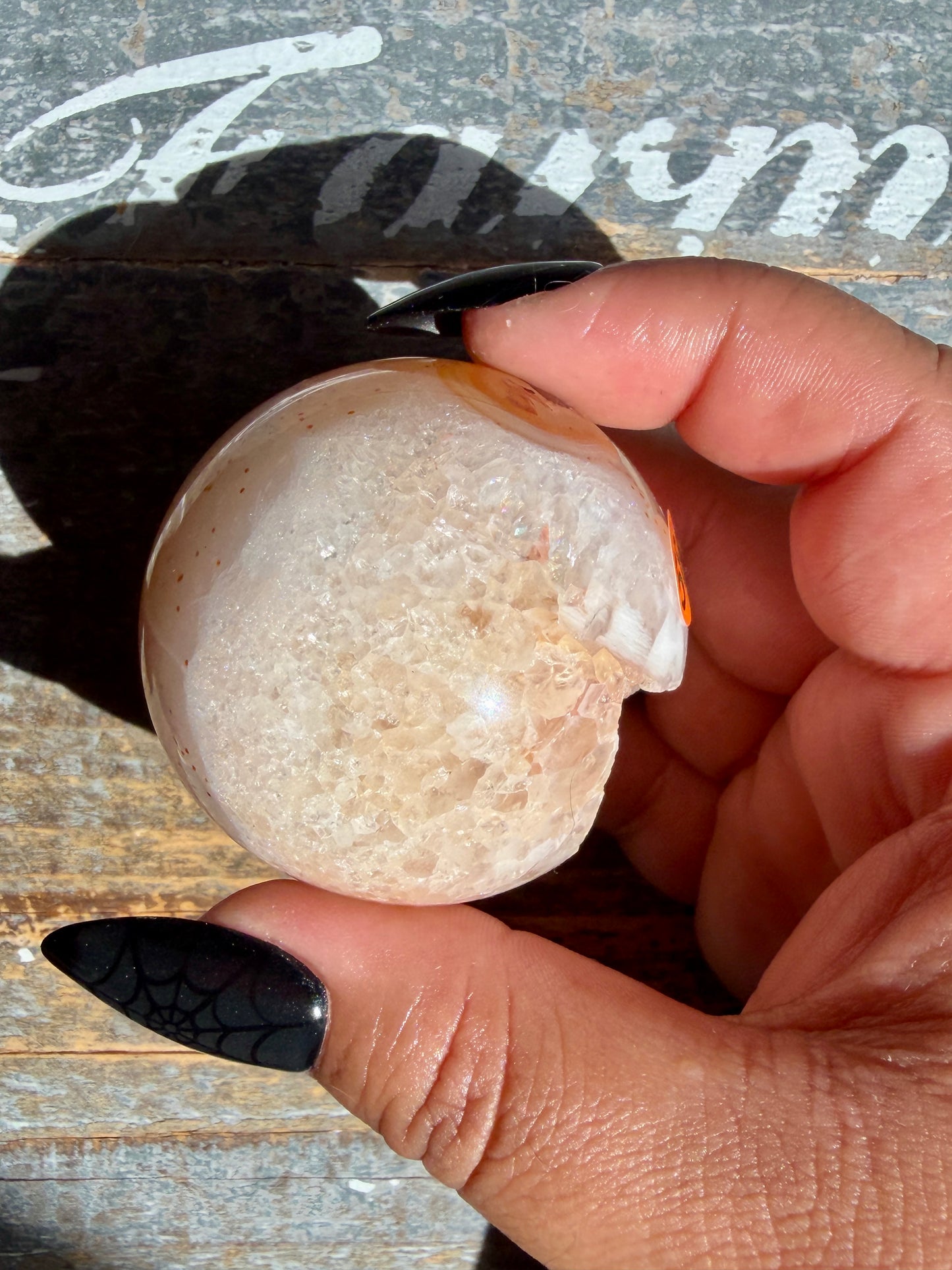 Gorgeous Druzy Carnelian Sphere | Opt 56