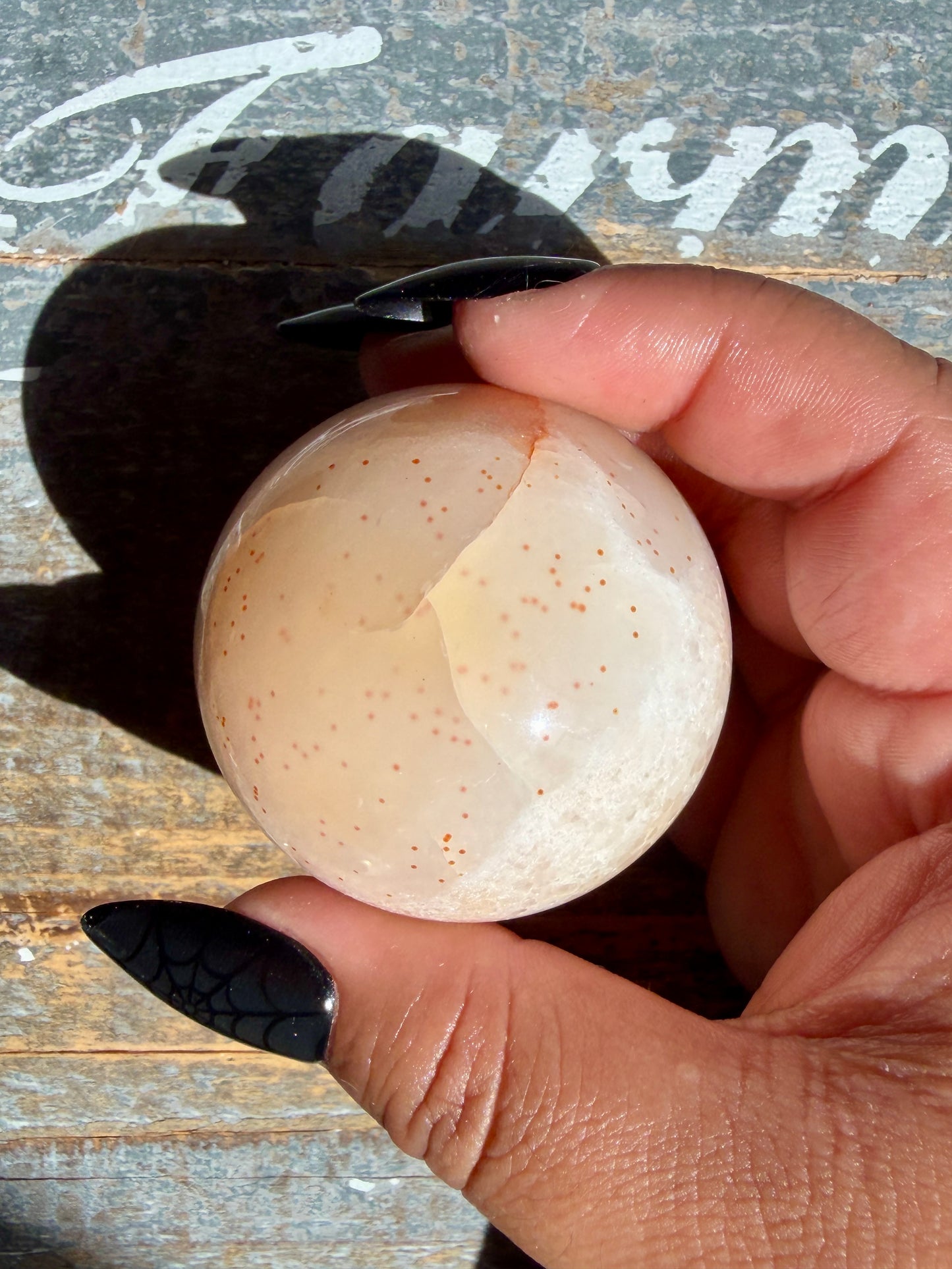 Gorgeous Druzy Carnelian Sphere | Opt 56