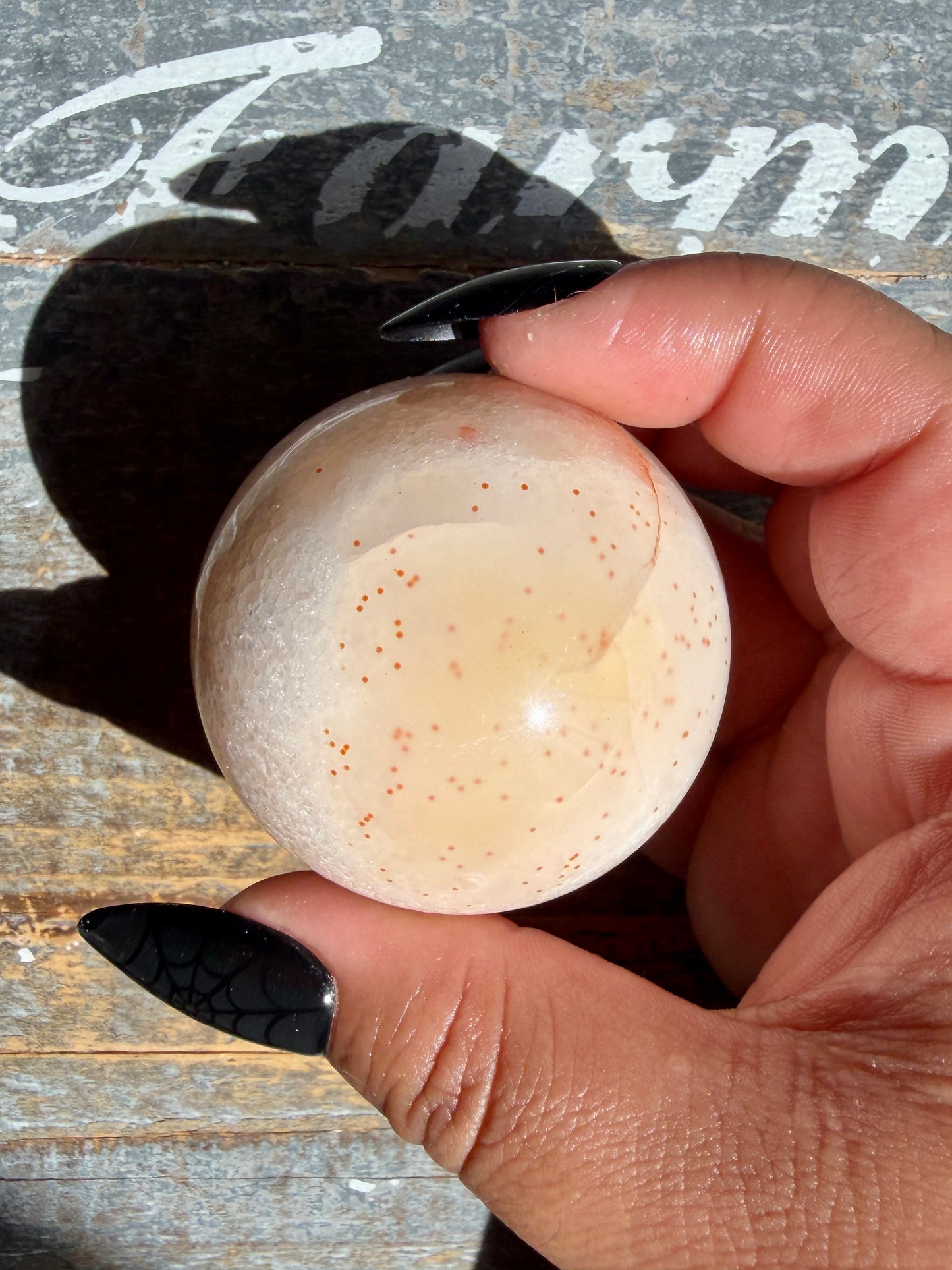 Gorgeous Druzy Carnelian Sphere | Opt 56