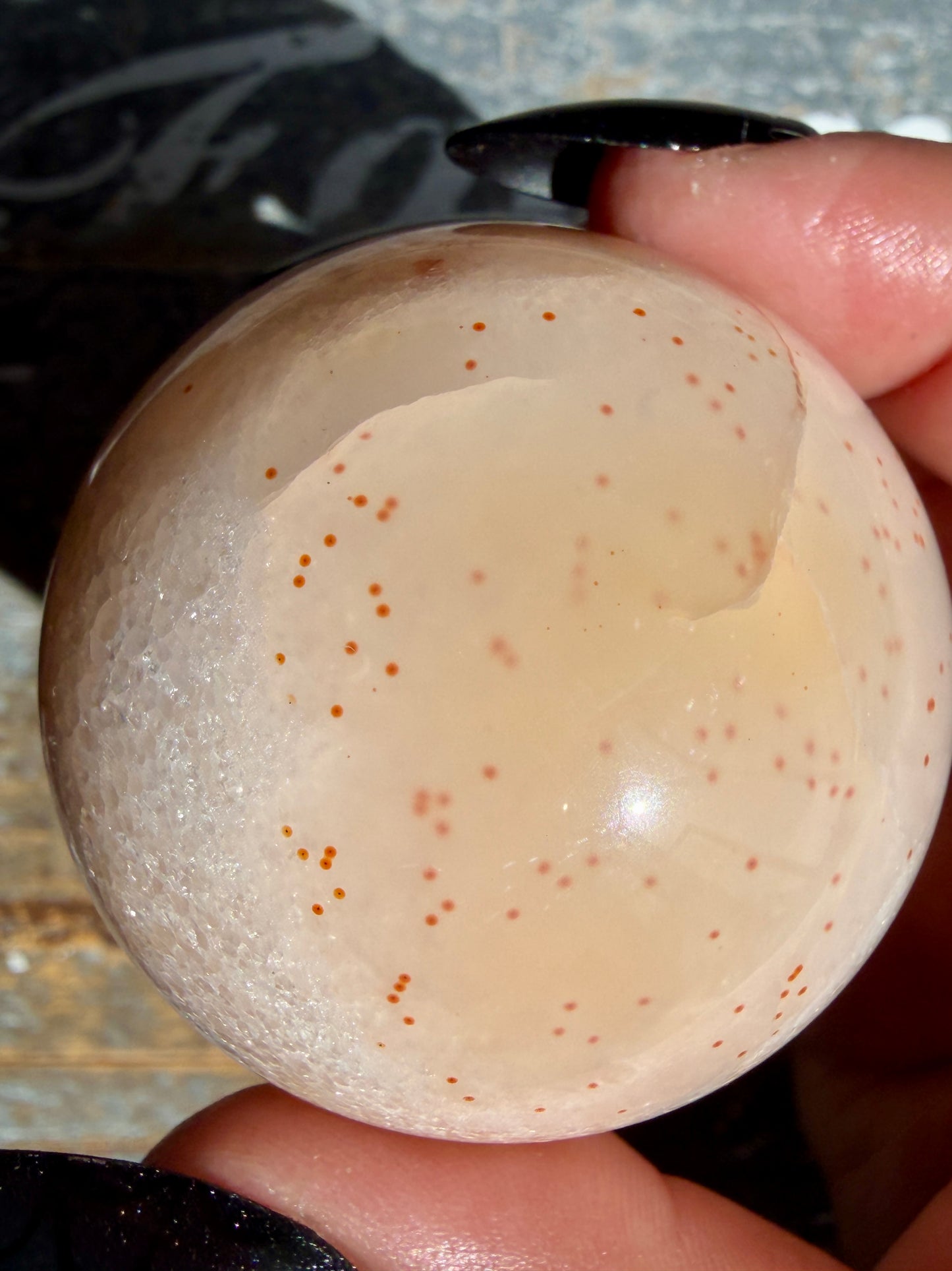 Gorgeous Druzy Carnelian Sphere | Opt 56