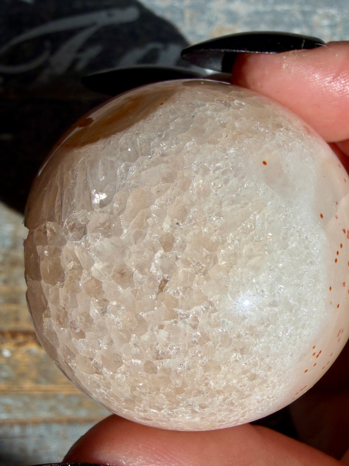 Gorgeous Druzy Carnelian Sphere | Opt 56