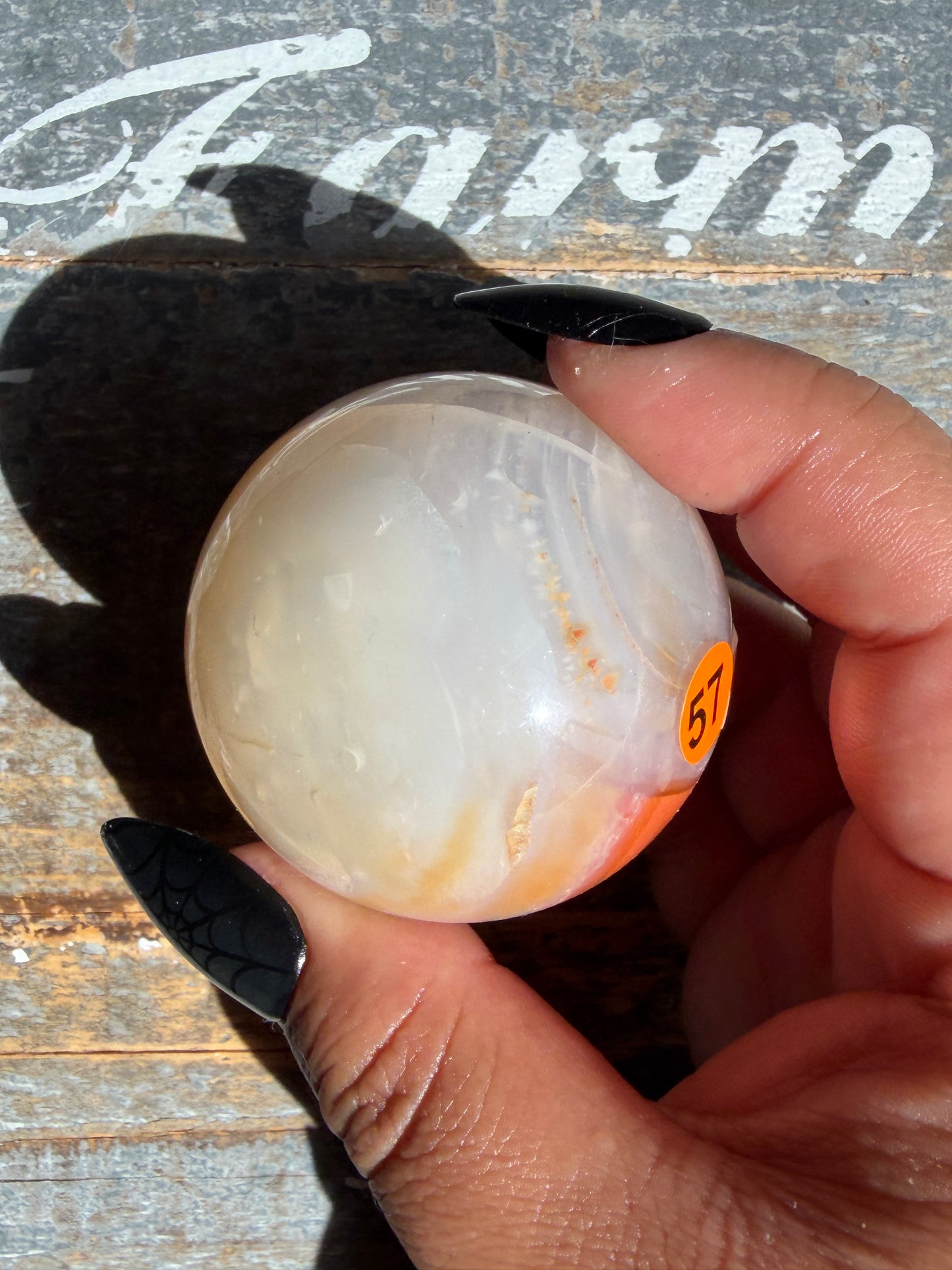 Gorgeous Druzy Carnelian Sphere | Opt 57