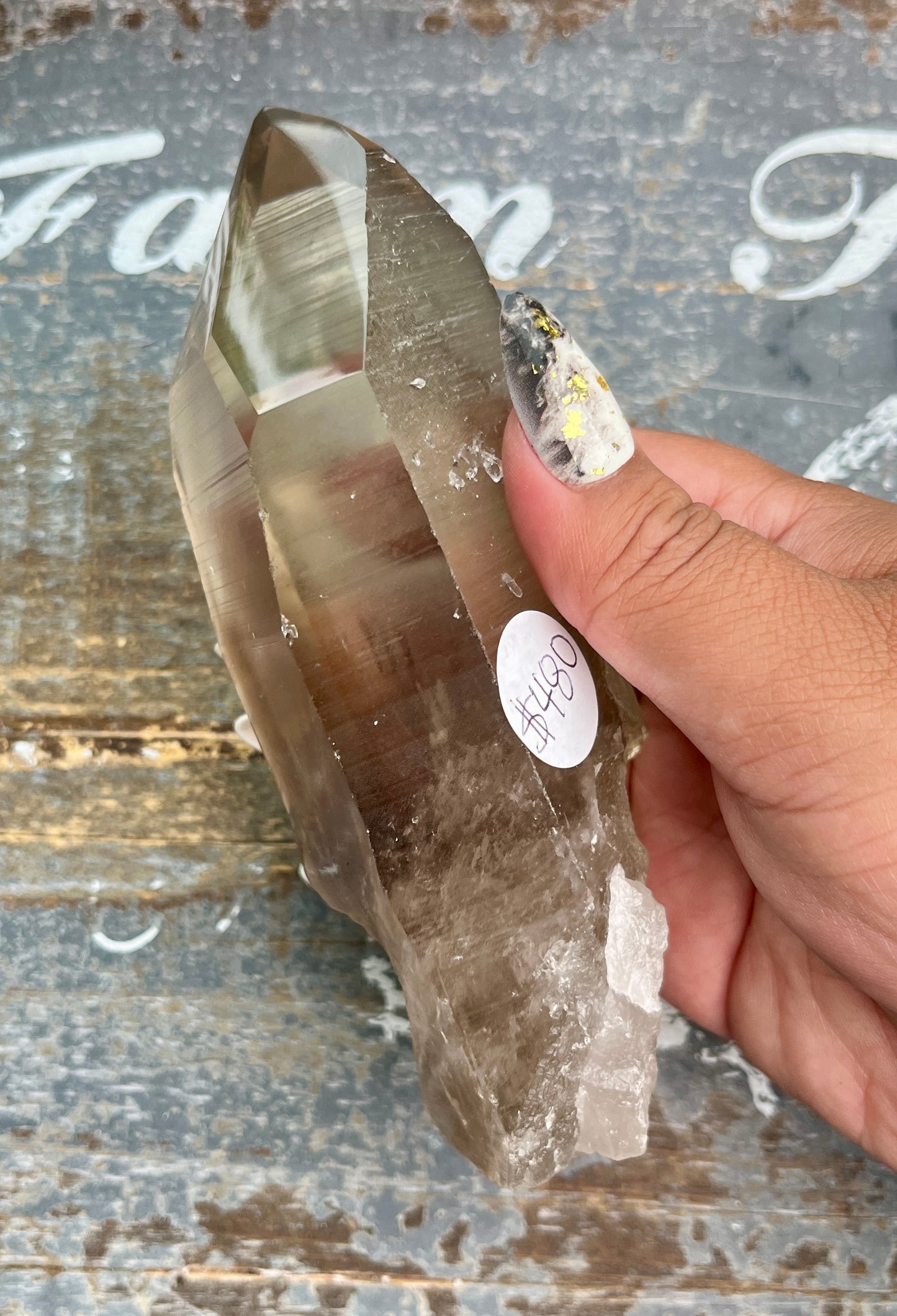 Gorgeous Rare Gothic Black Phantom Lemurian Quartz from Brazil