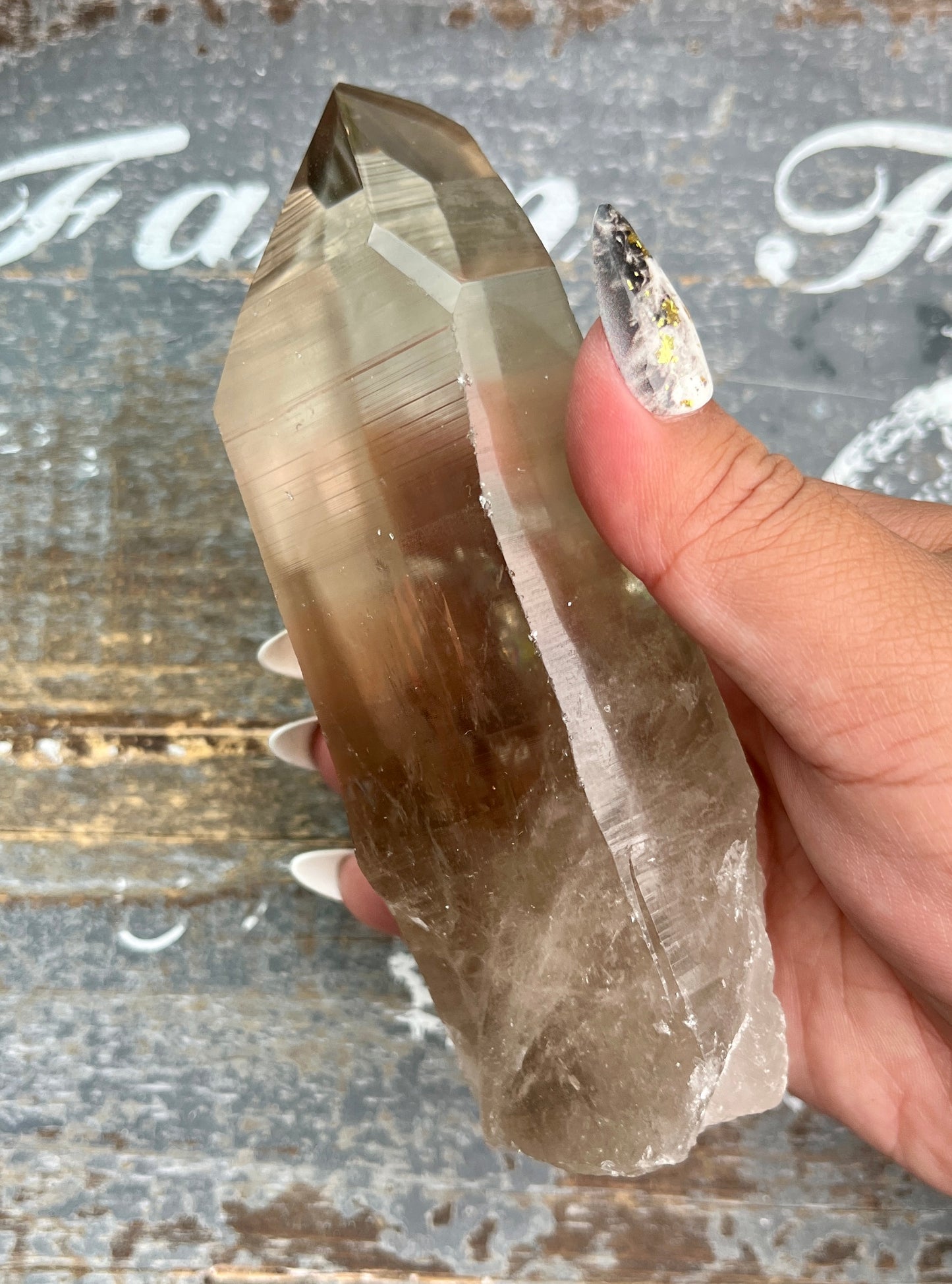 Gorgeous Rare Gothic Black Phantom Lemurian Quartz from Brazil