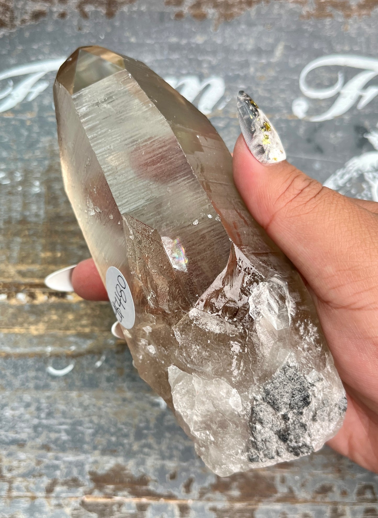 Gorgeous Rare Gothic Black Phantom Lemurian Quartz from Brazil