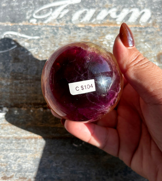 Gorgeous Candy Fluorite Fluorite Sphere | Opt C