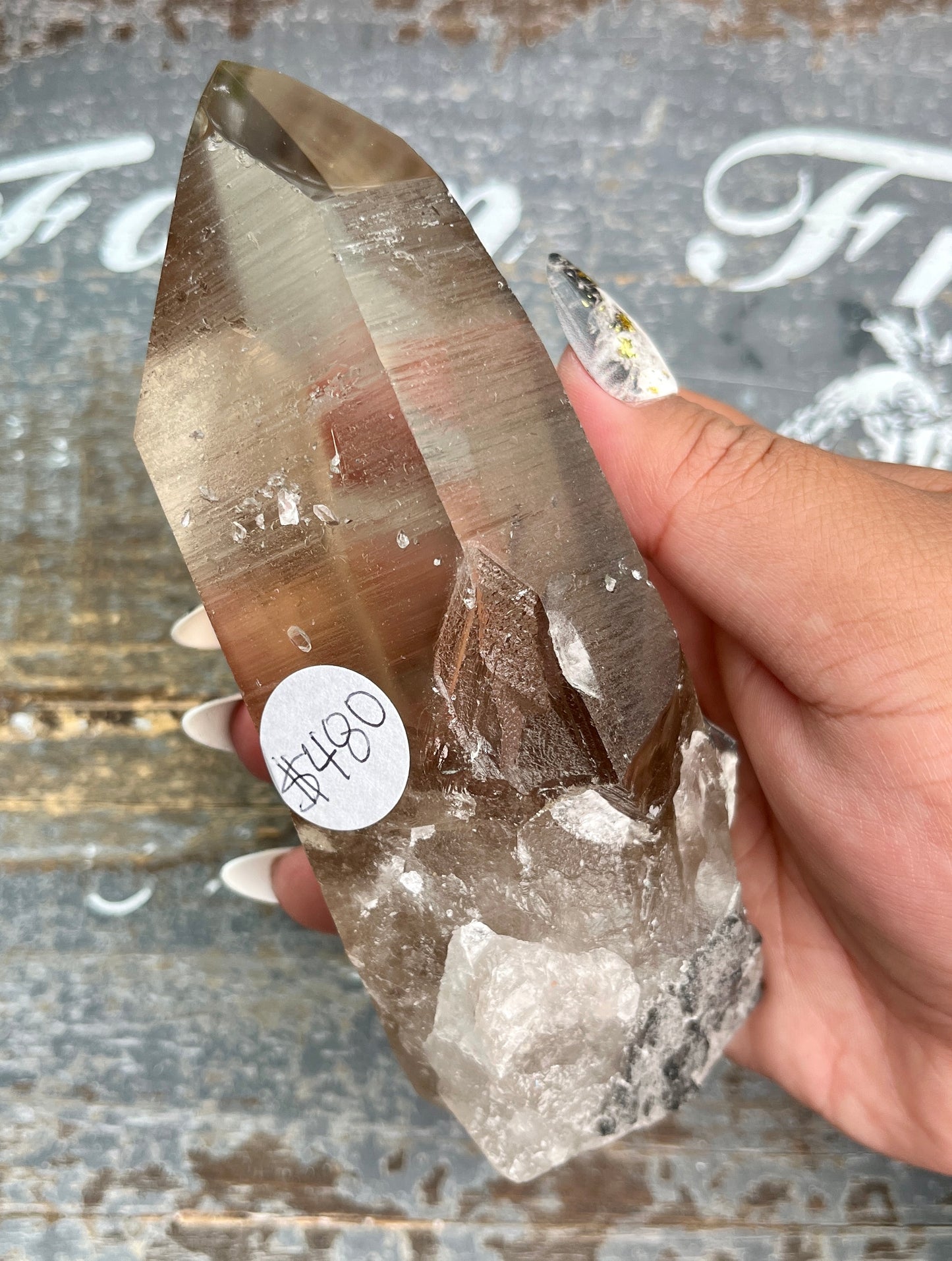 Gorgeous Rare Gothic Black Phantom Lemurian Quartz from Brazil