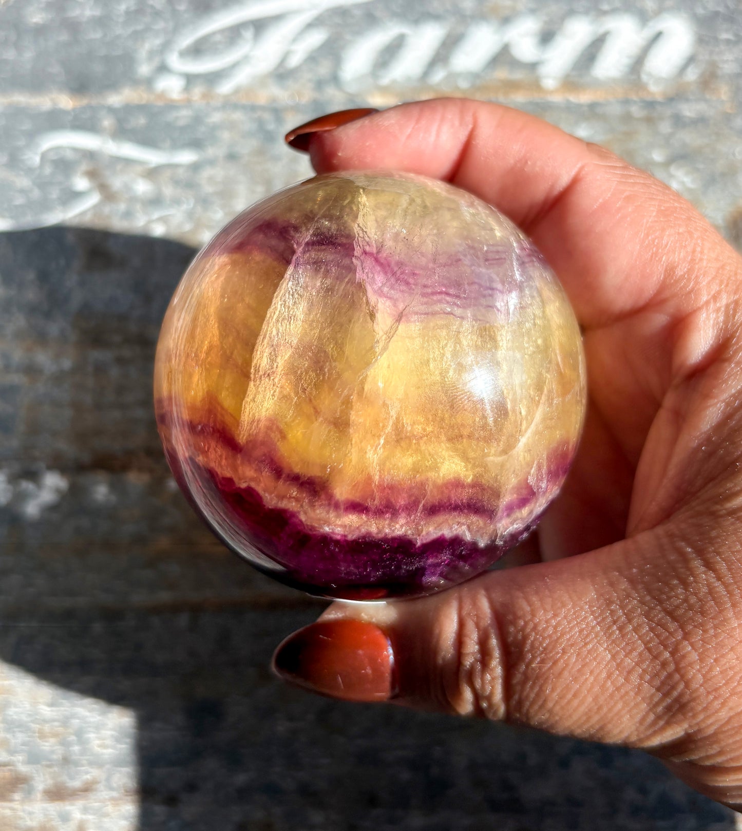 Gorgeous Candy Fluorite Fluorite Sphere | Opt C
