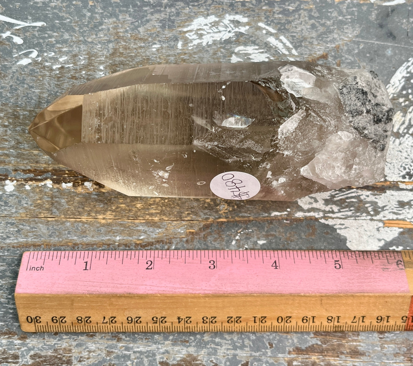 Gorgeous Rare Gothic Black Phantom Lemurian Quartz from Brazil