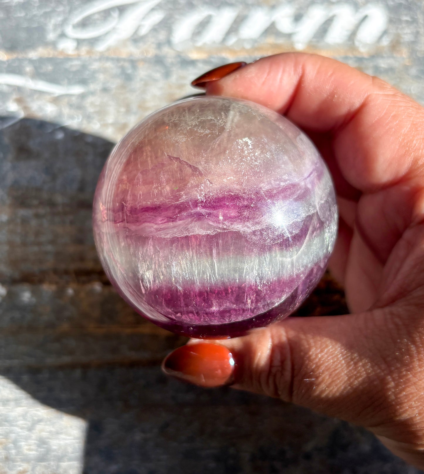 Gorgeous Candy Fluorite Fluorite Sphere | Opt J