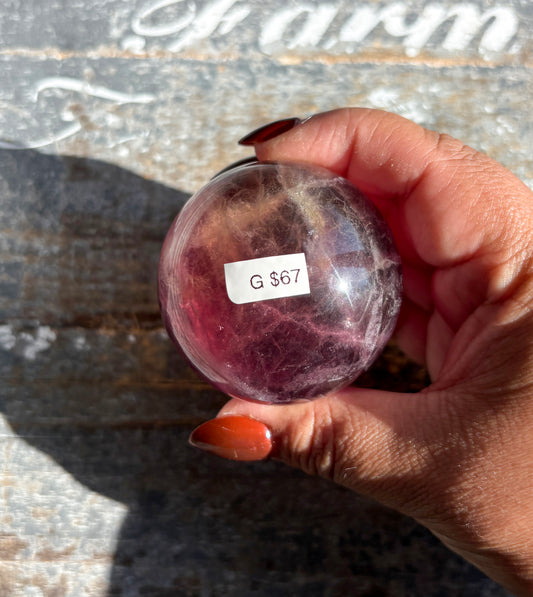 Gorgeous Candy Fluorite Fluorite Sphere | Opt G