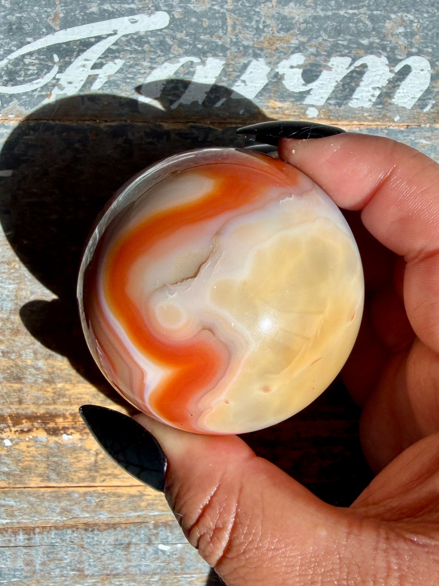 Gorgeous Druzy Carnelian Sphere | Opt 55