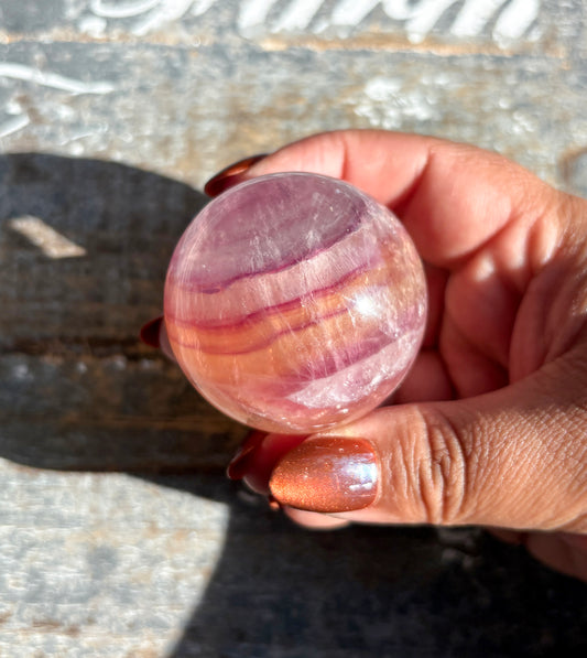 Gorgeous Candy Fluorite Fluorite Sphere | Opt D