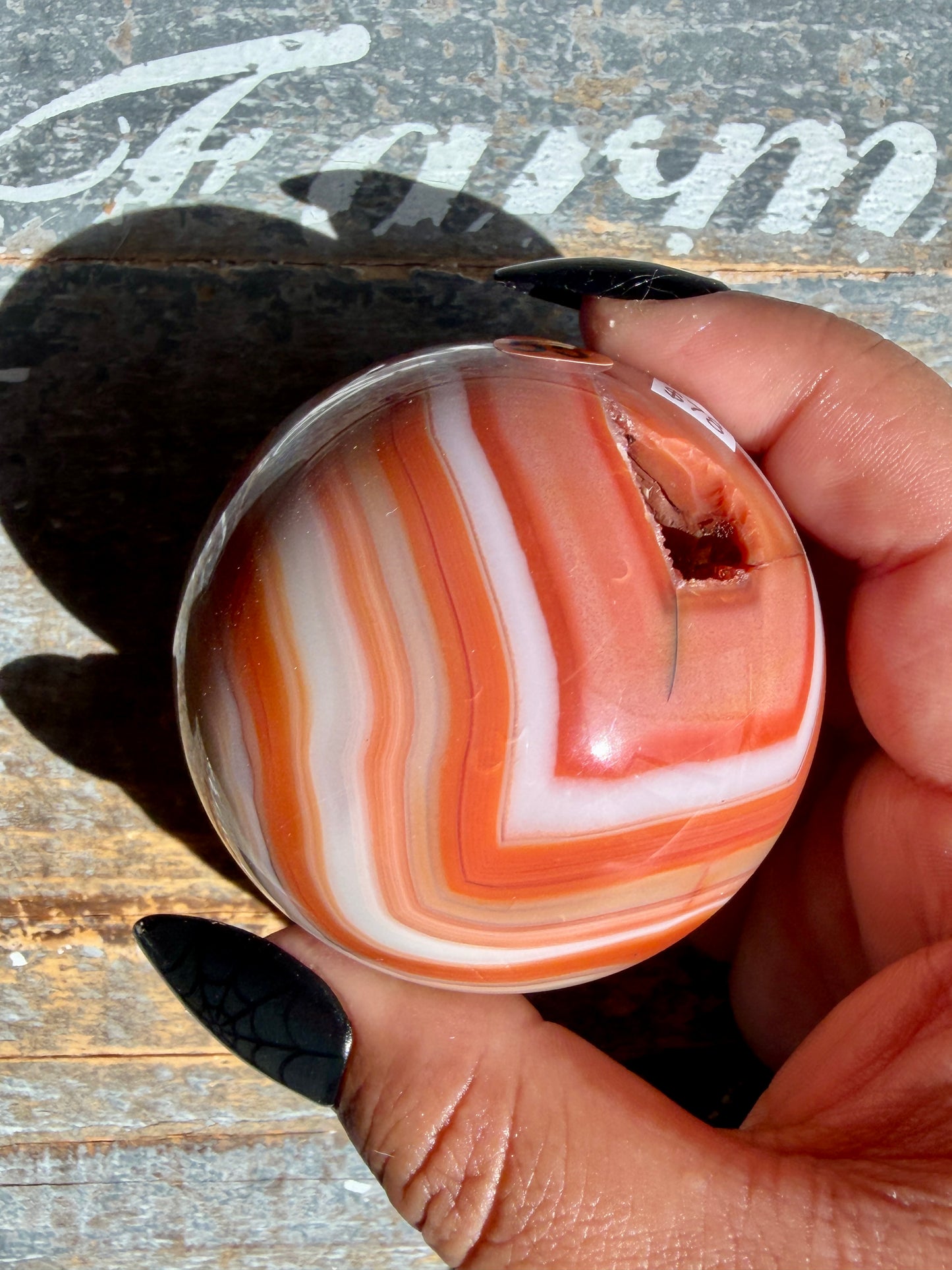 Gorgeous Druzy Carnelian Sphere | Opt 55