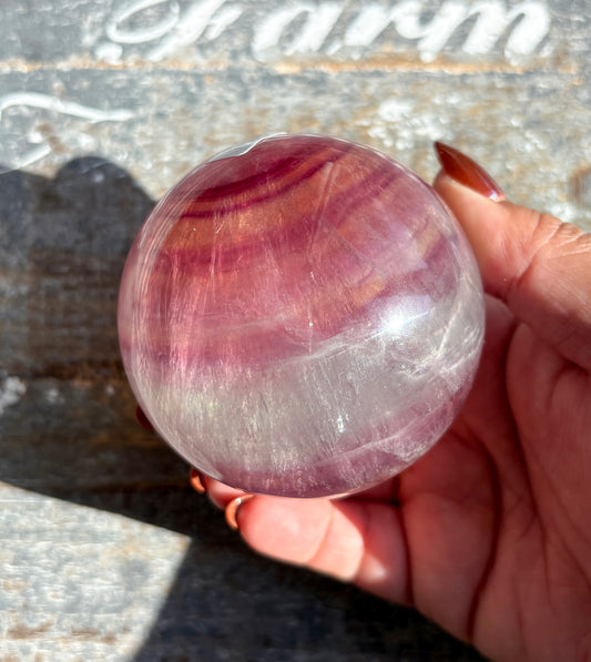 Gorgeous Candy Fluorite Fluorite Sphere | Opt N