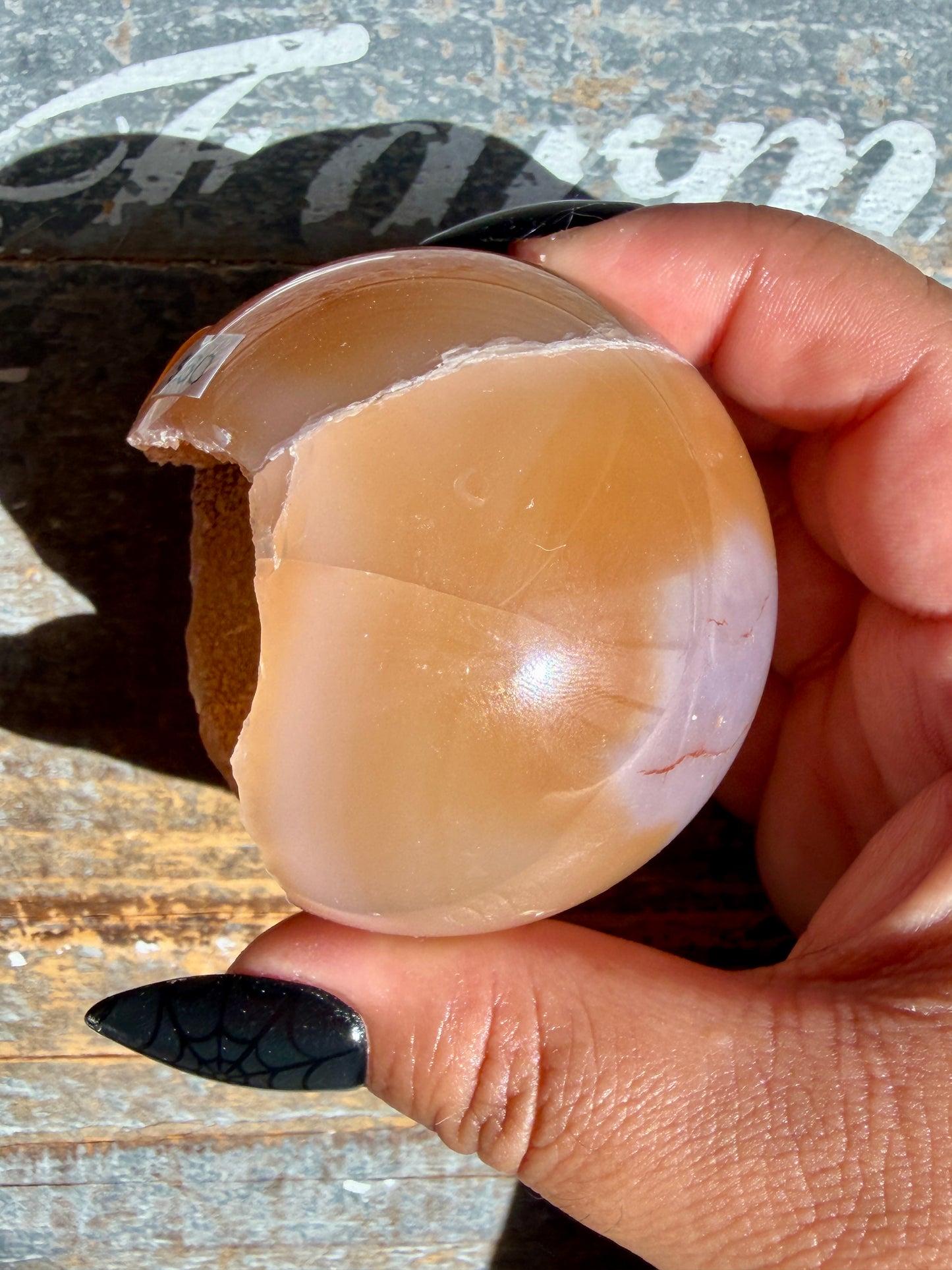 Gorgeous Druzy Carnelian Sphere | Opt 54