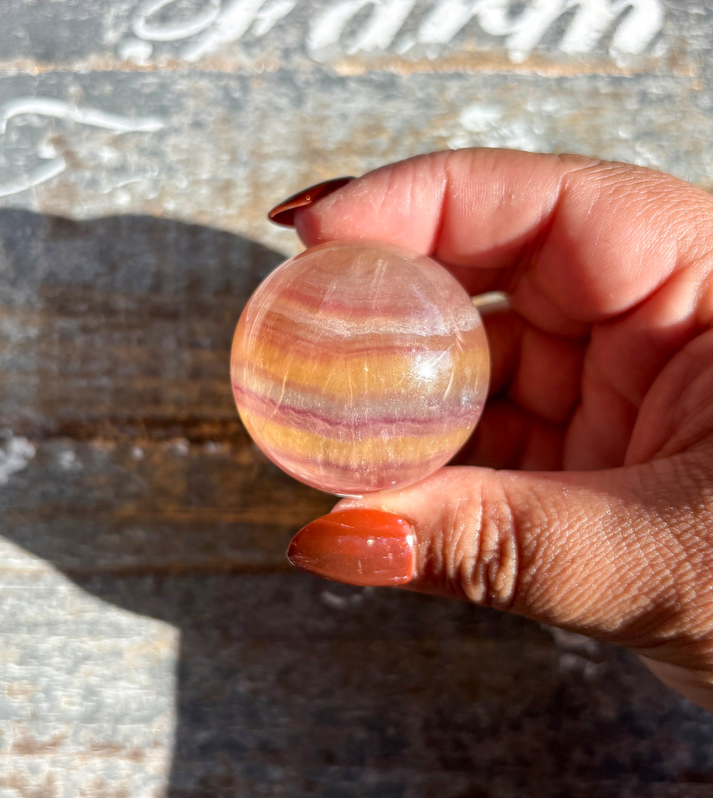 Gorgeous Candy Fluorite Fluorite Sphere | Opt A