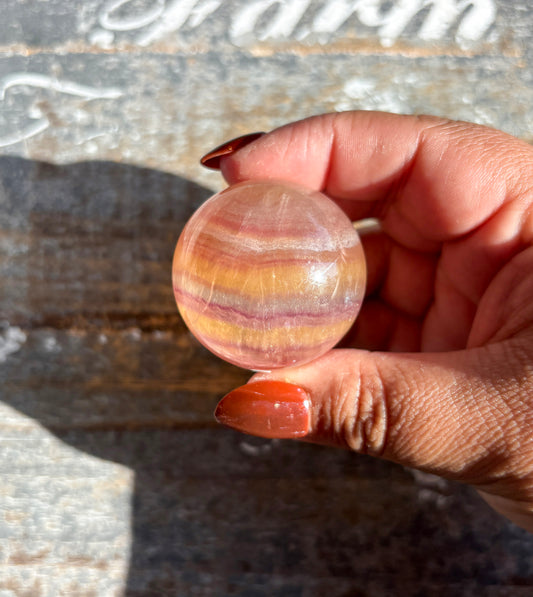 Gorgeous Candy Fluorite Fluorite Sphere | Opt A