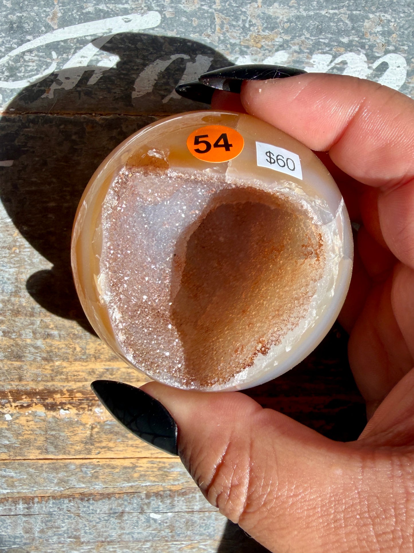 Gorgeous Druzy Carnelian Sphere | Opt 54