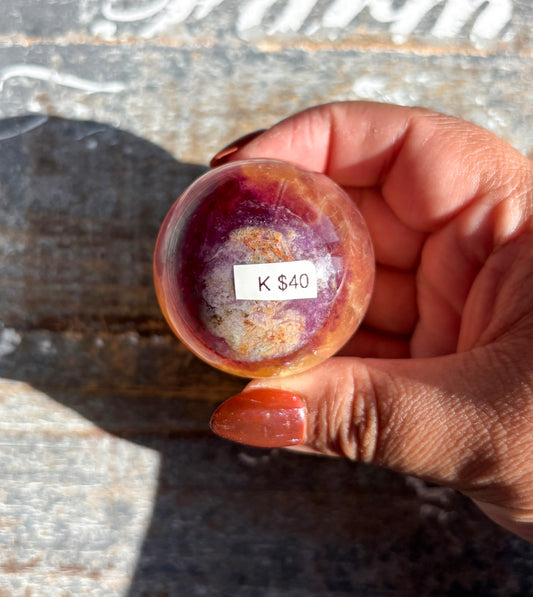 Gorgeous Candy Fluorite Fluorite Sphere | Opt K