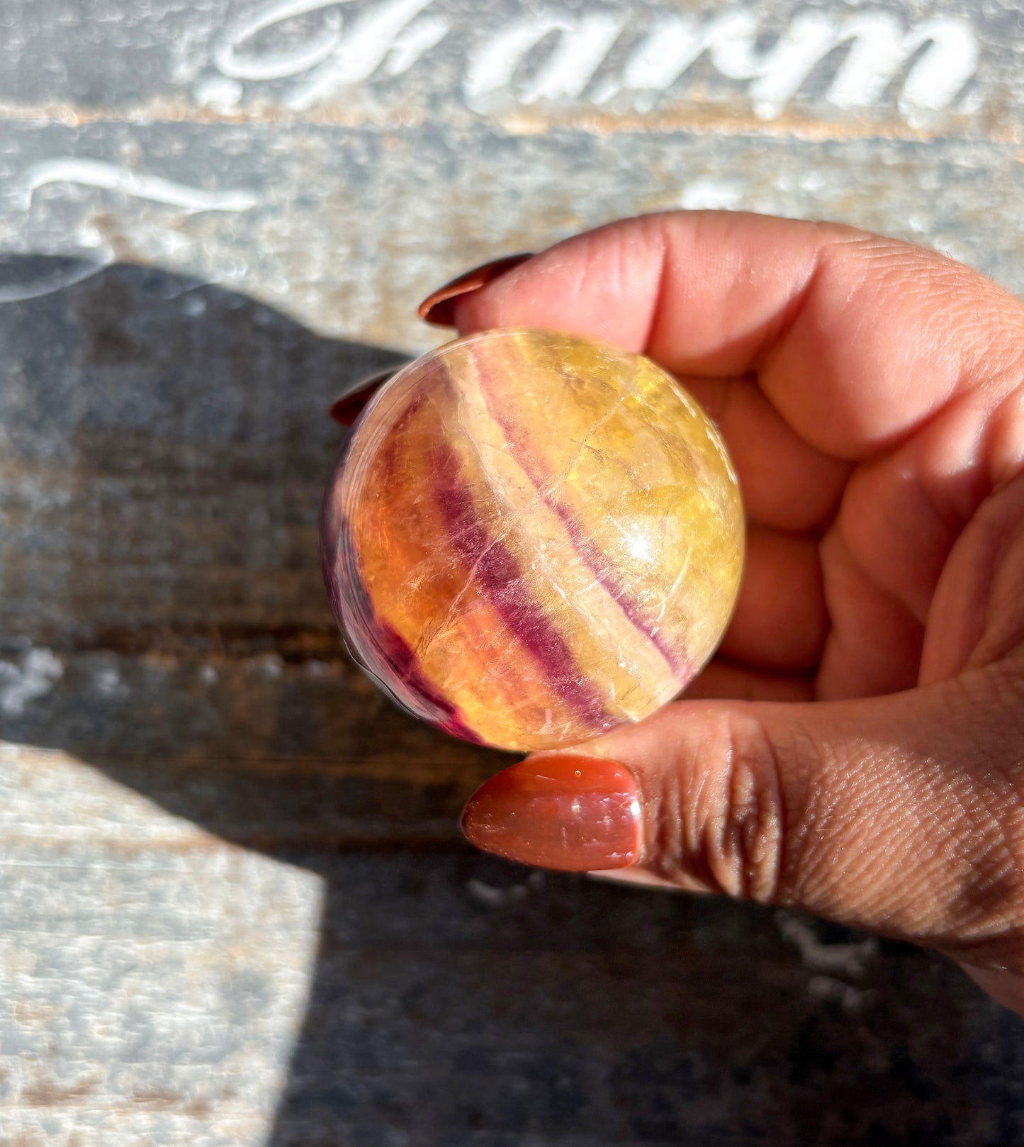 Gorgeous Candy Fluorite Fluorite Sphere | Opt K