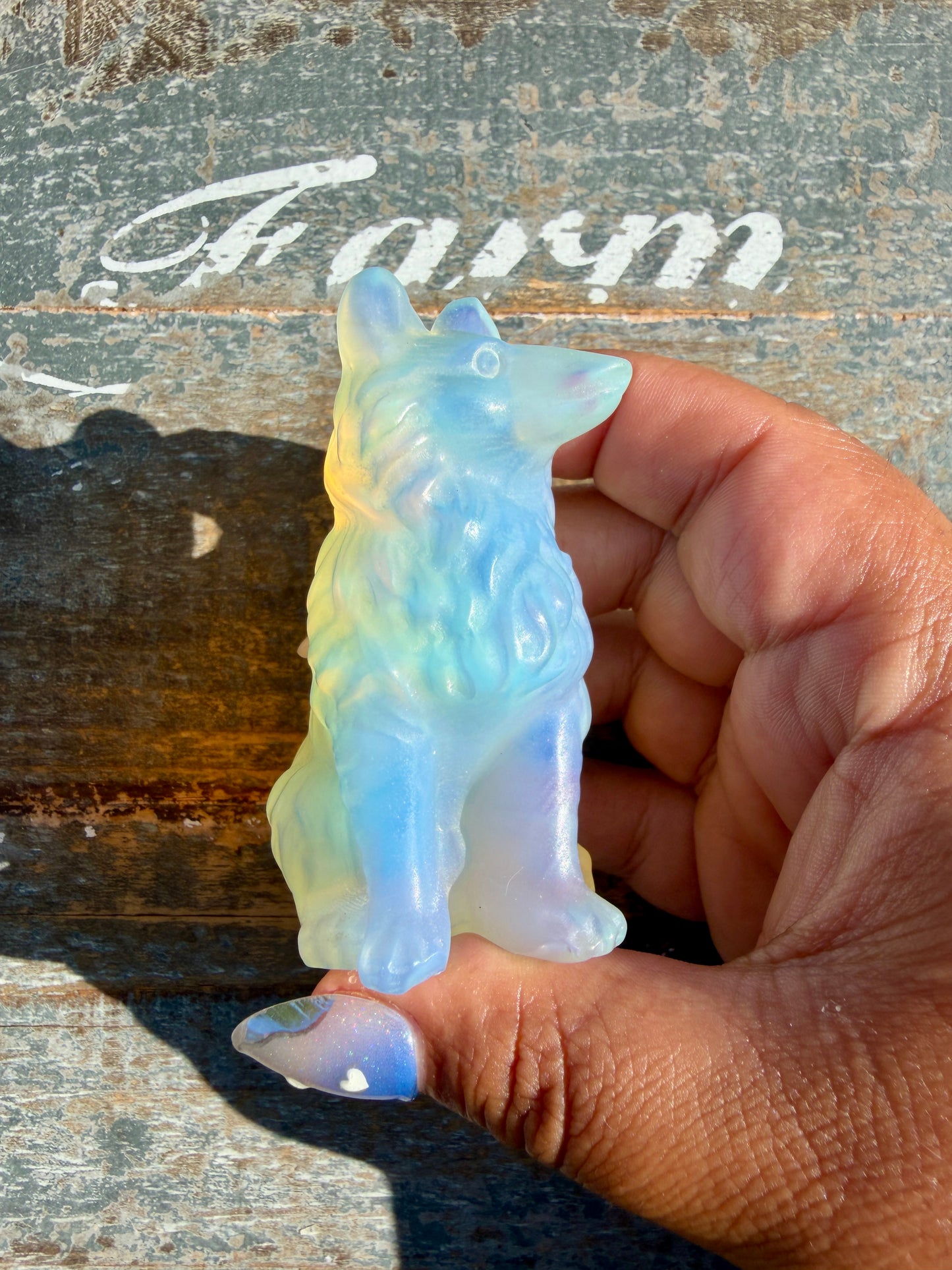 Imperfect Opalite Wolf | Opt N