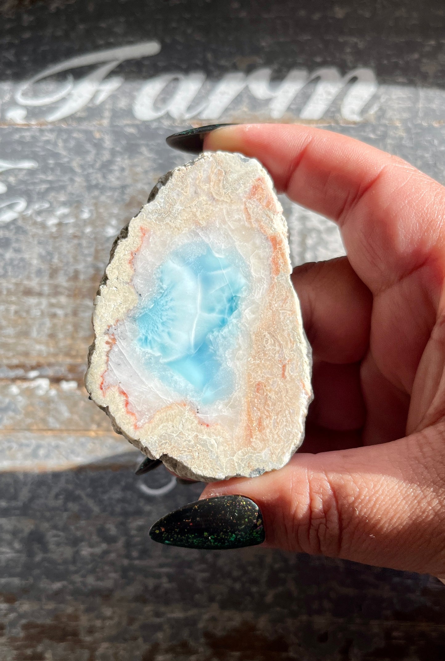 Gorgeous Mini Larimar Slab from the Dominican Republic | AA grade *Tucson Exclusive*