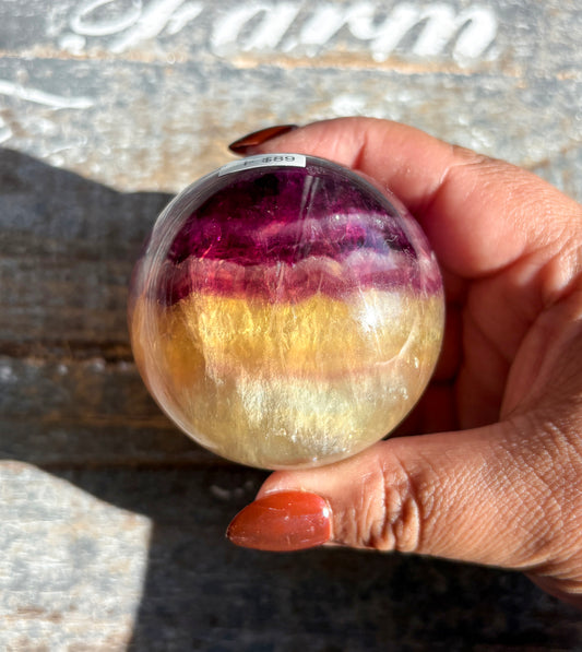 Gorgeous Candy Fluorite Fluorite Sphere | Opt F