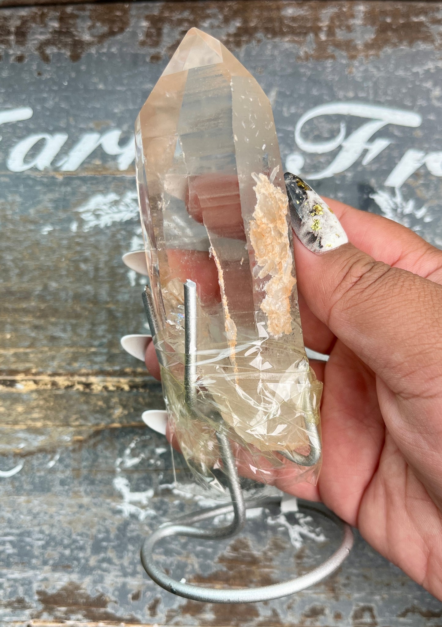 Gorgeous High Quality Lemurian on Custom Stand from Brazil