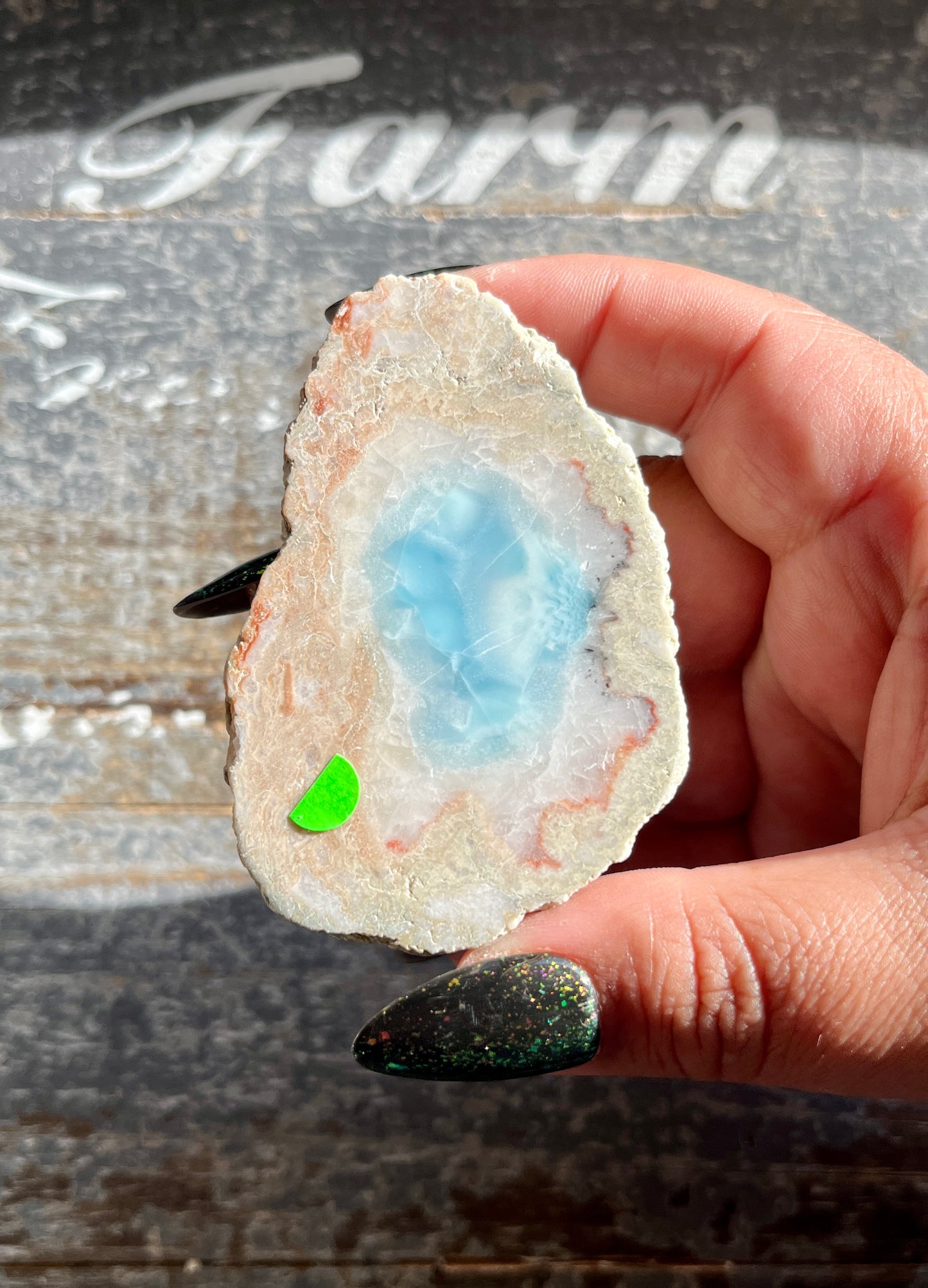 Gorgeous Mini Larimar Slab from the Dominican Republic | AA grade *Tucson Exclusive*