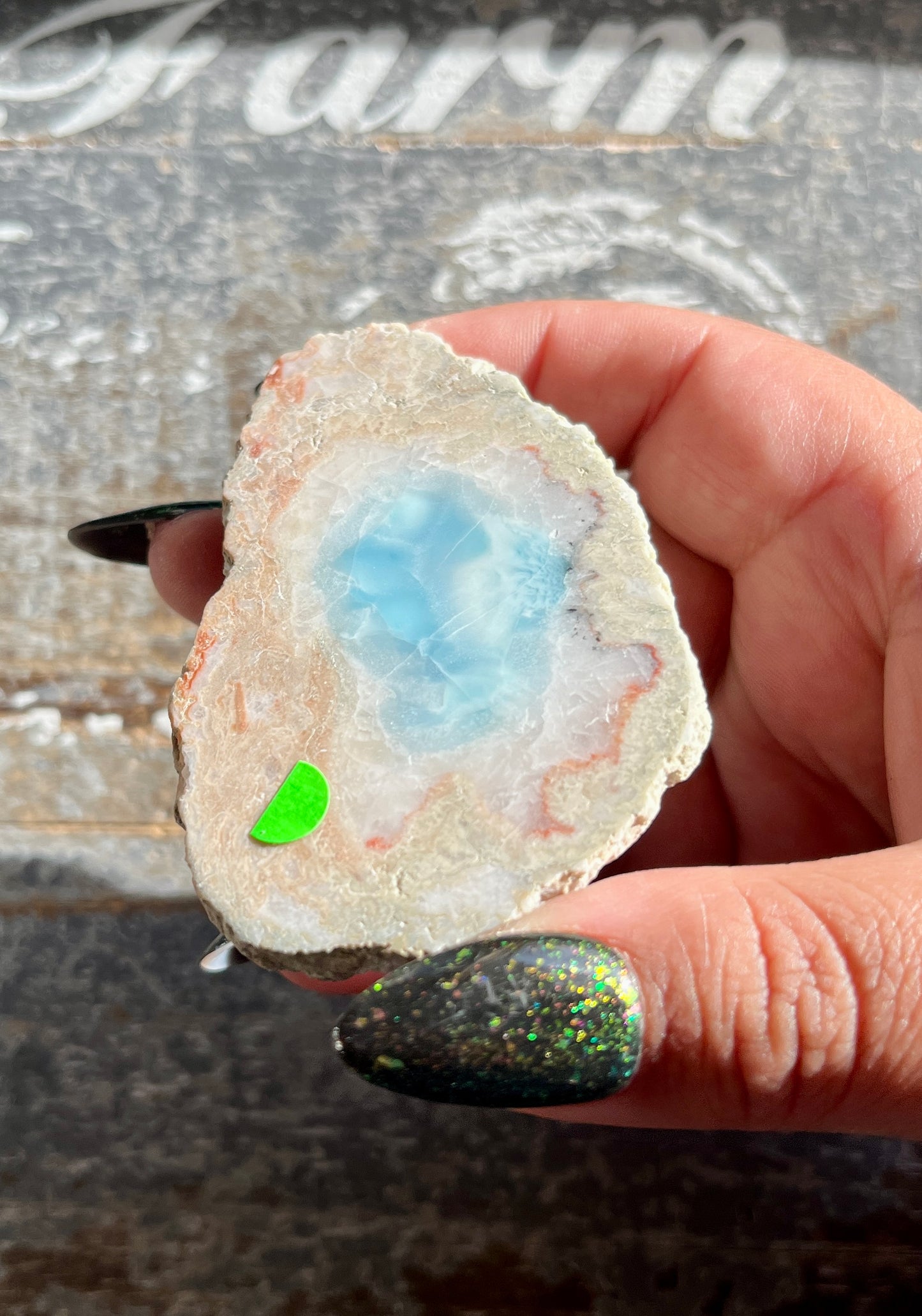 Gorgeous Mini Larimar Slab from the Dominican Republic | AA grade *Tucson Exclusive*