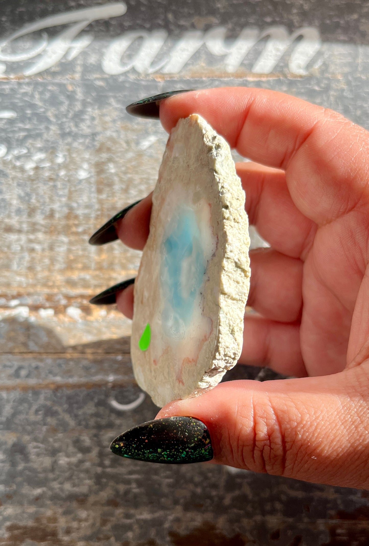 Gorgeous Mini Larimar Slab from the Dominican Republic | AA grade *Tucson Exclusive*