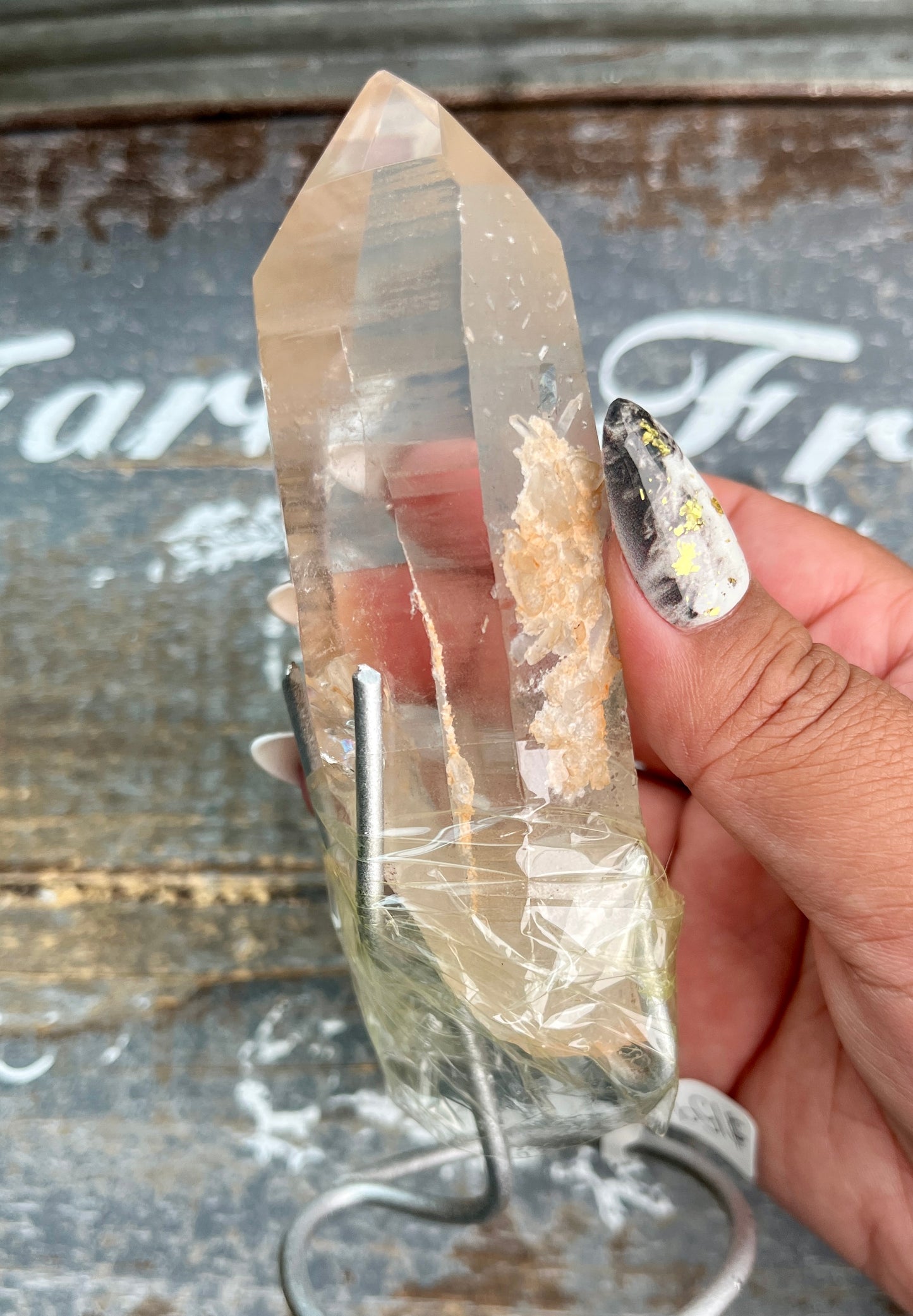 Gorgeous High Quality Lemurian on Custom Stand from Brazil