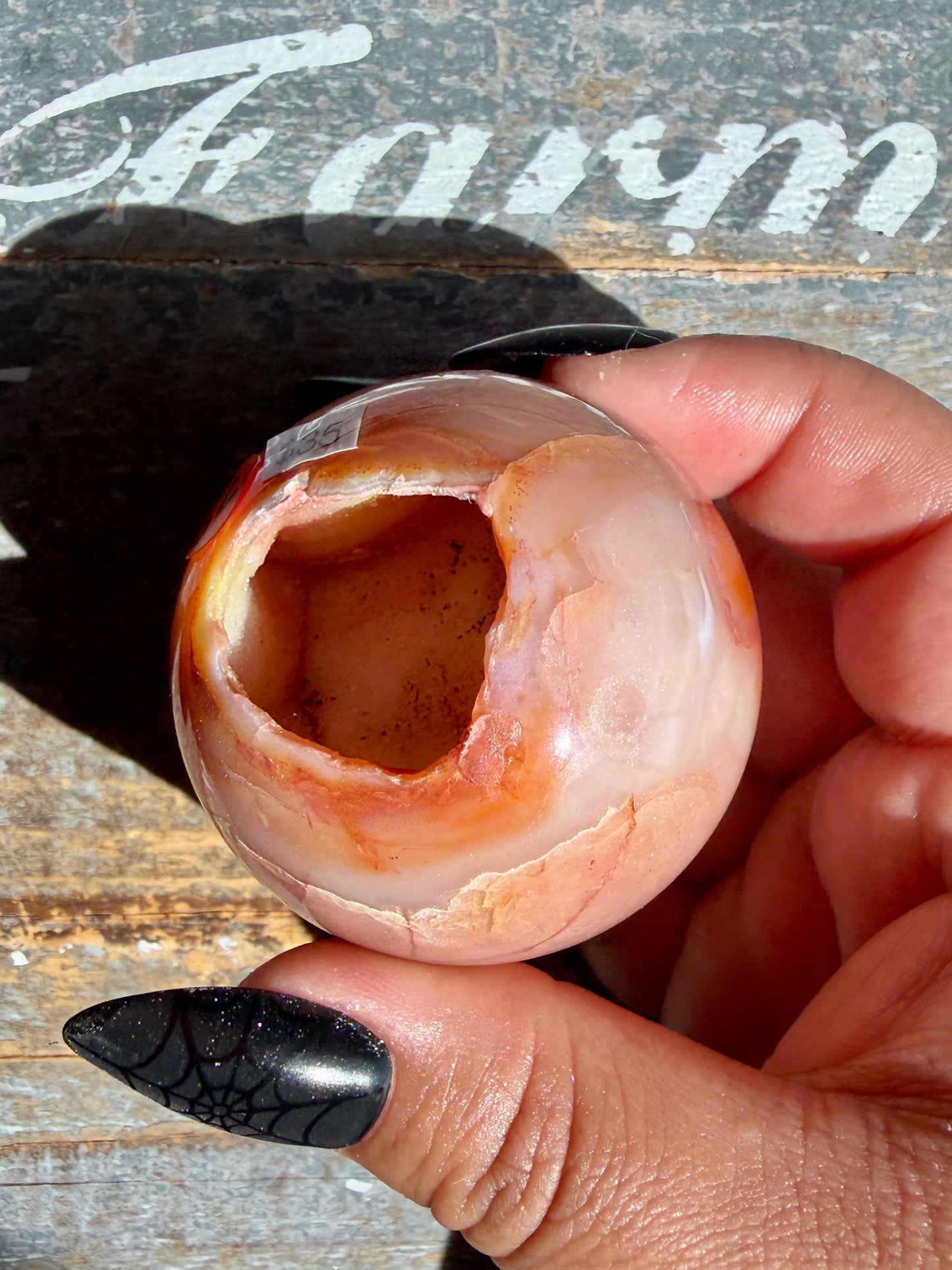 Gorgeous Druzy Carnelian Sphere | Opt 52
