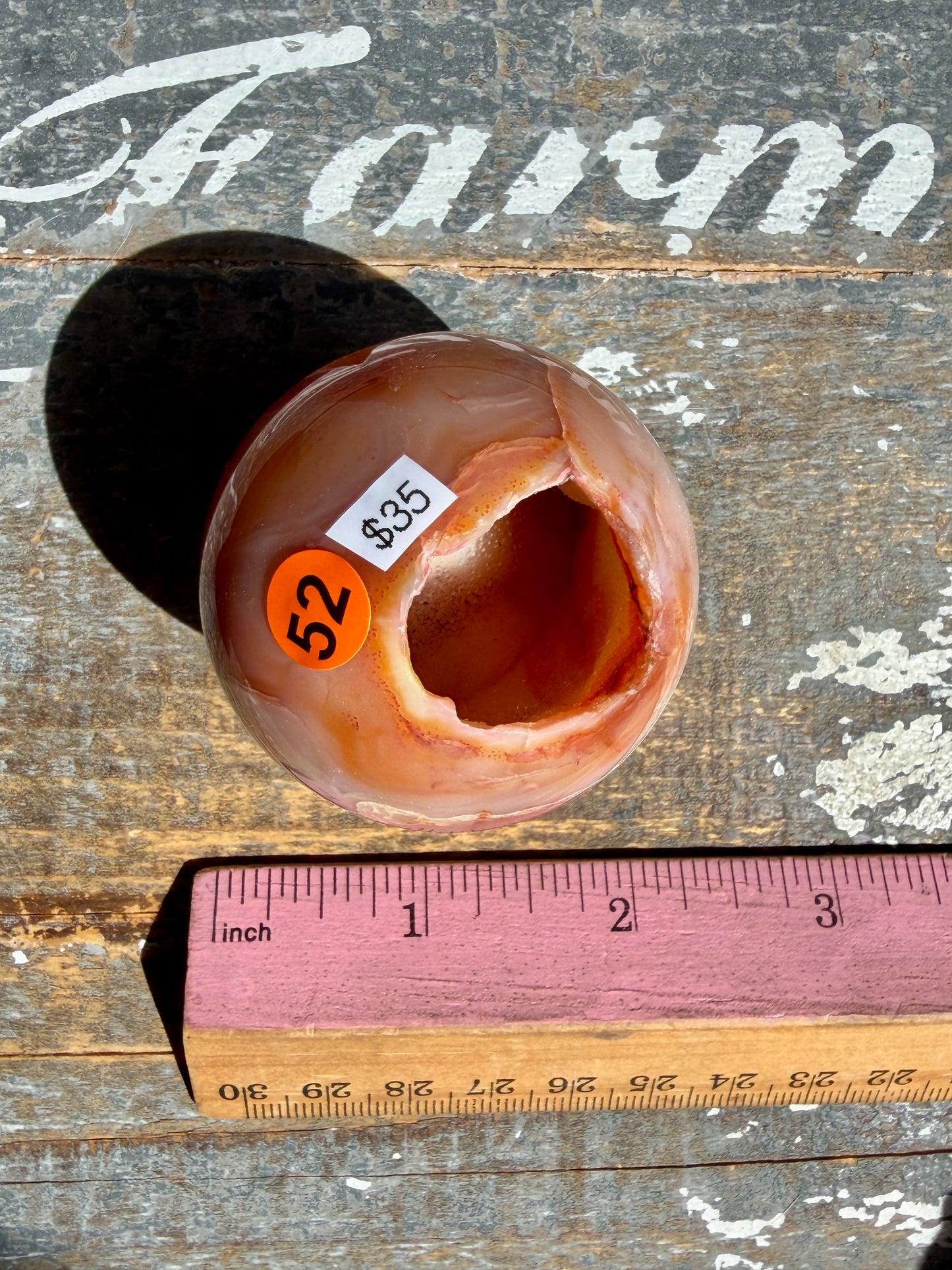 Gorgeous Druzy Carnelian Sphere | Opt 52