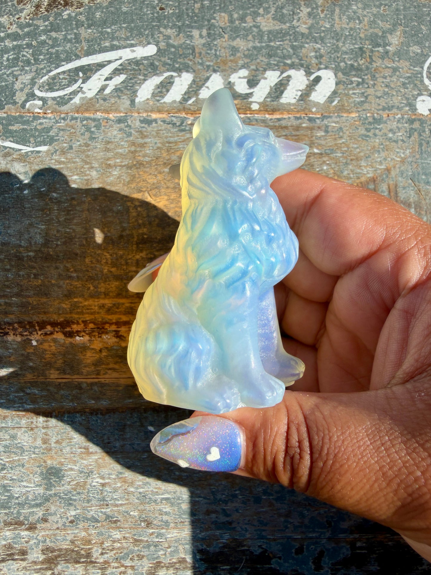 Imperfect Opalite Wolf | Opt Y