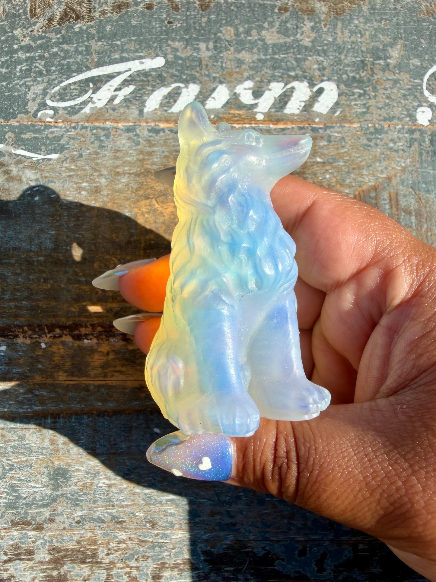 Imperfect Opalite Wolf | Opt Y