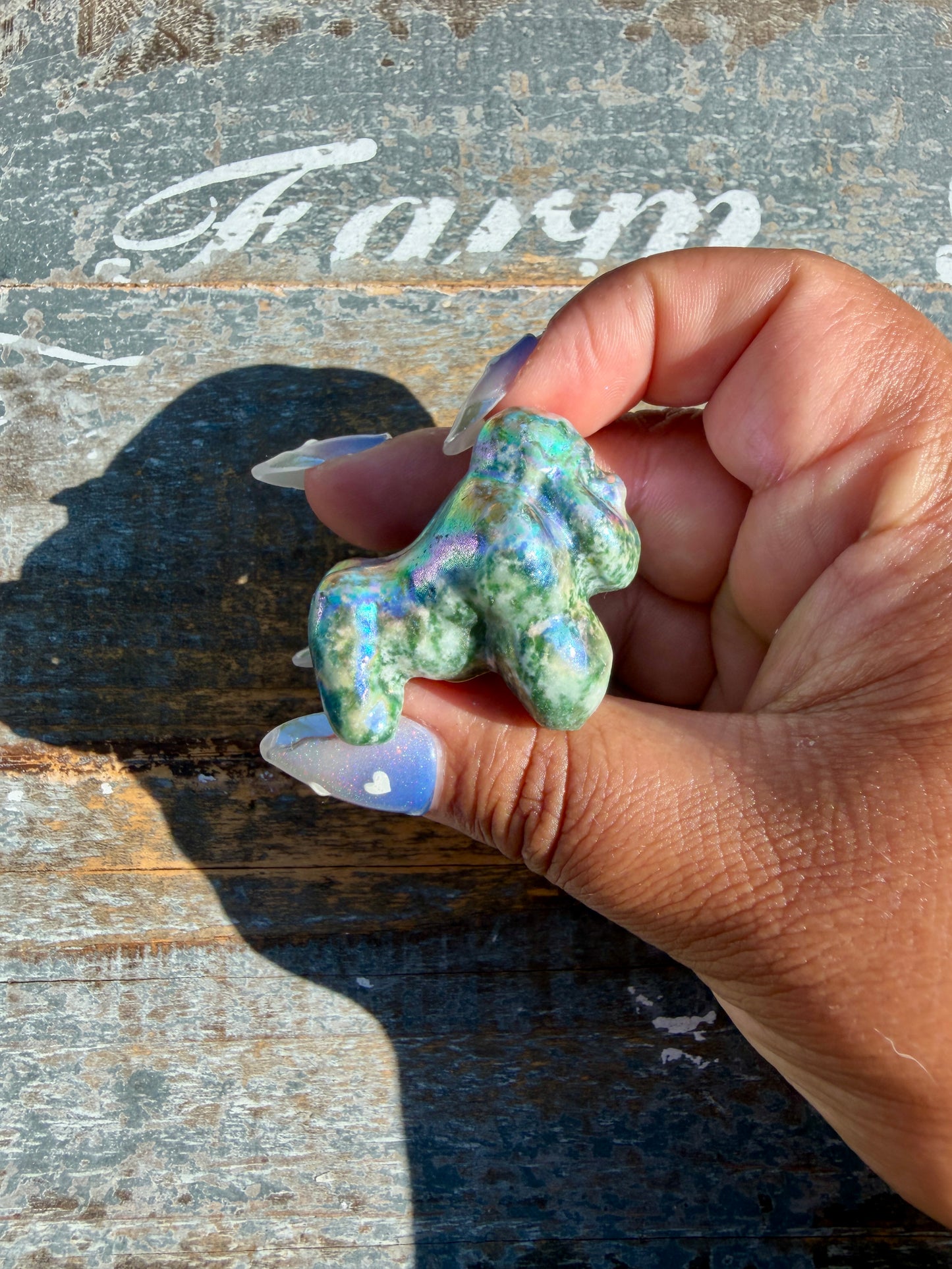 Mini AURA Moss Agate Gorilla | Opt Y