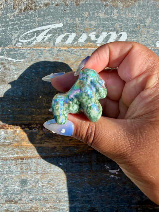 Mini AURA Moss Agate Gorilla | Opt Y